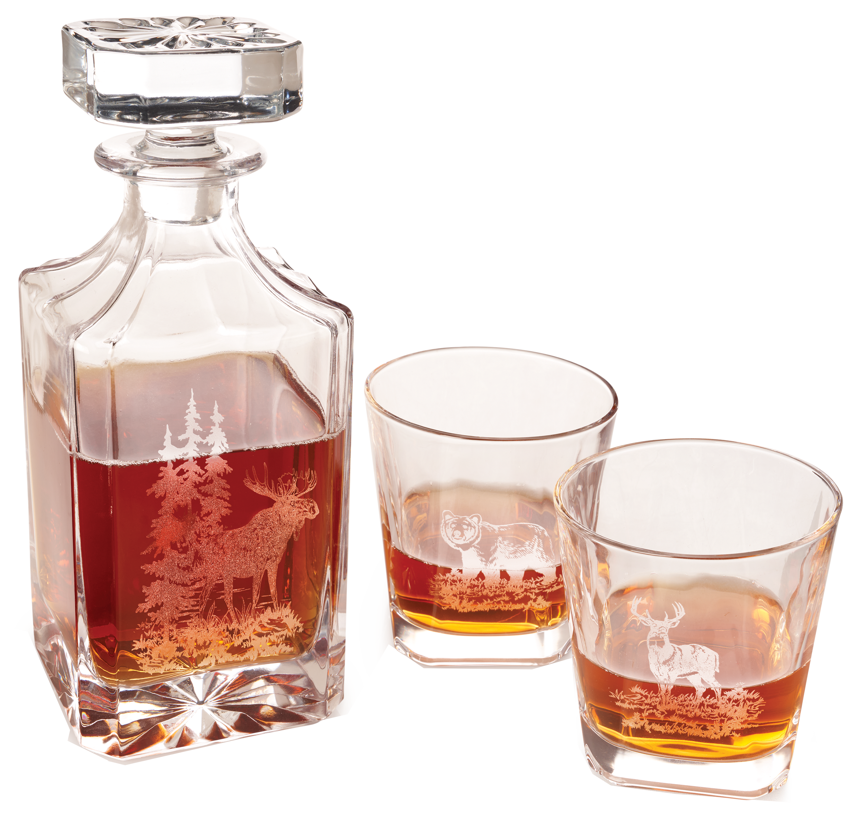 White River Home Whiskey Decanter and Glass Set
