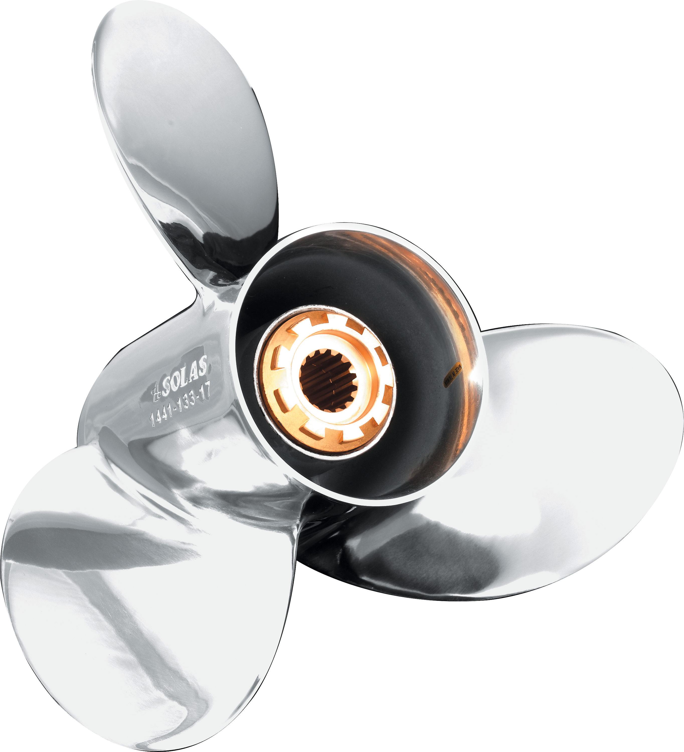 Solas HR Titan 3-Blade Johnson-Suzuki 90-140hp Stainless Steel Propeller