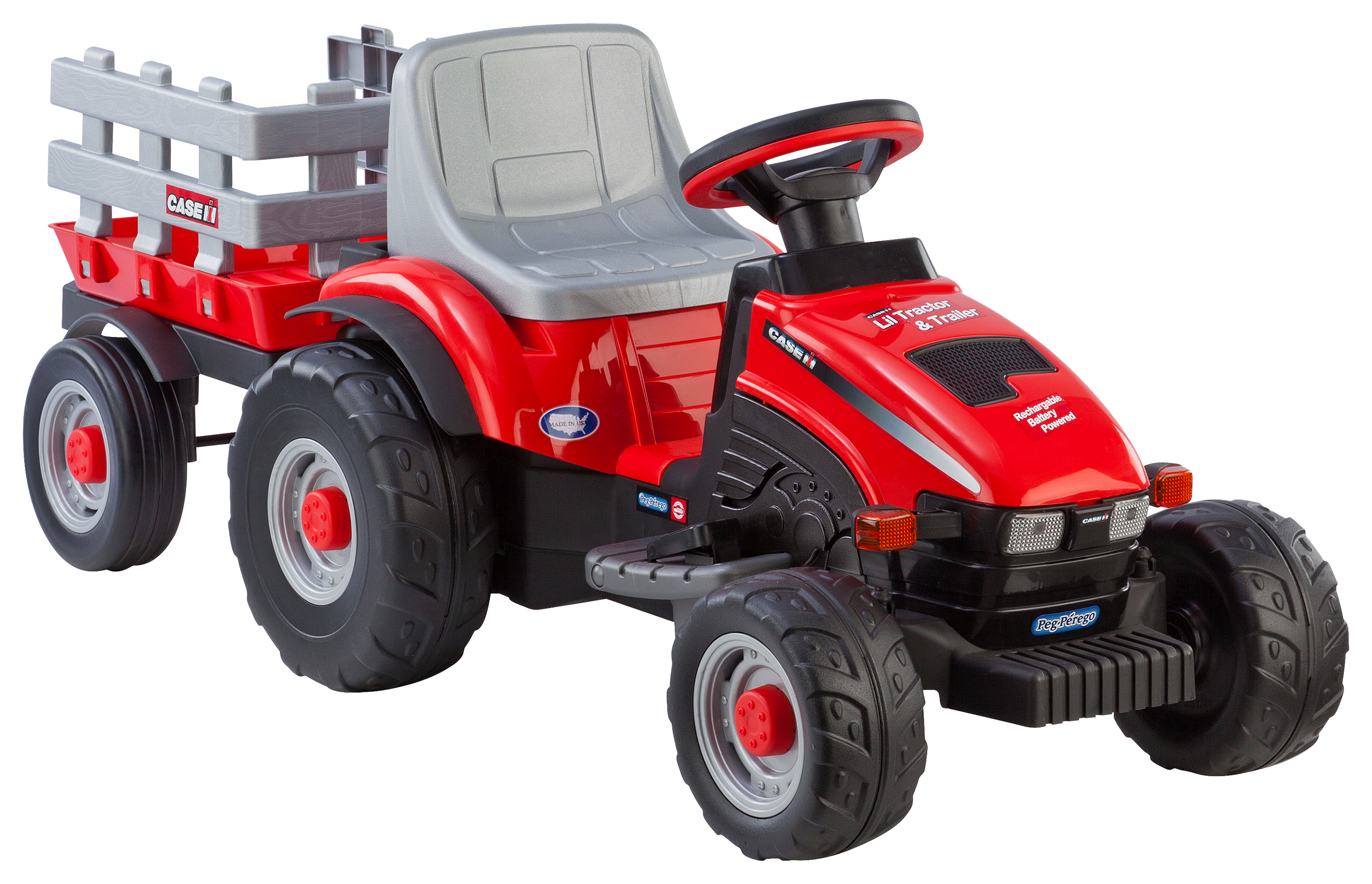Peg Perego Case IH Lil Tractor and Trailer