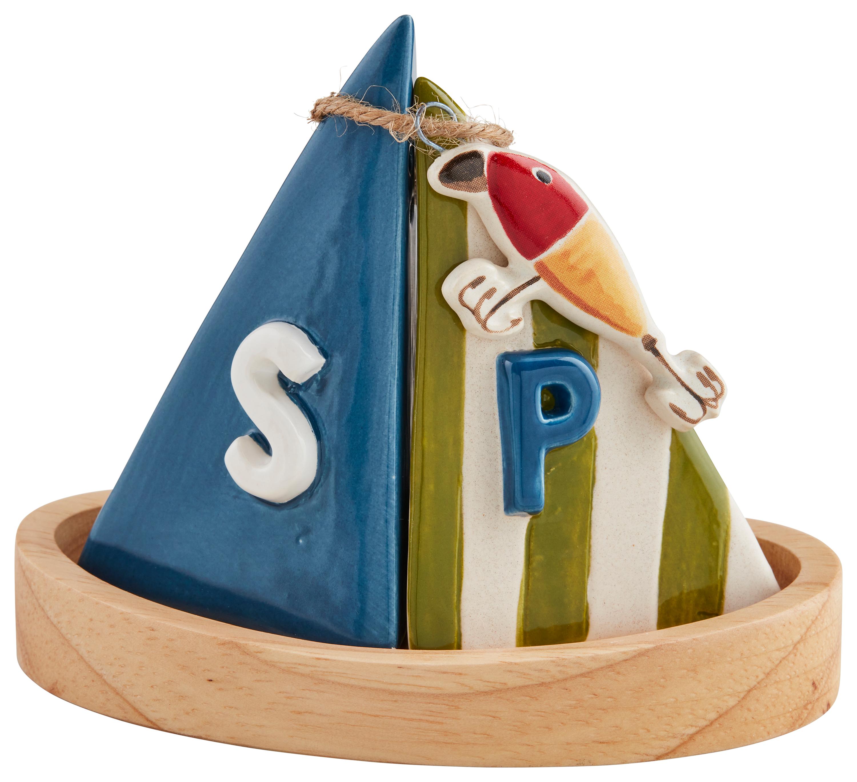 Mud Pie Sailboat Salt and Pepper Shaker Set