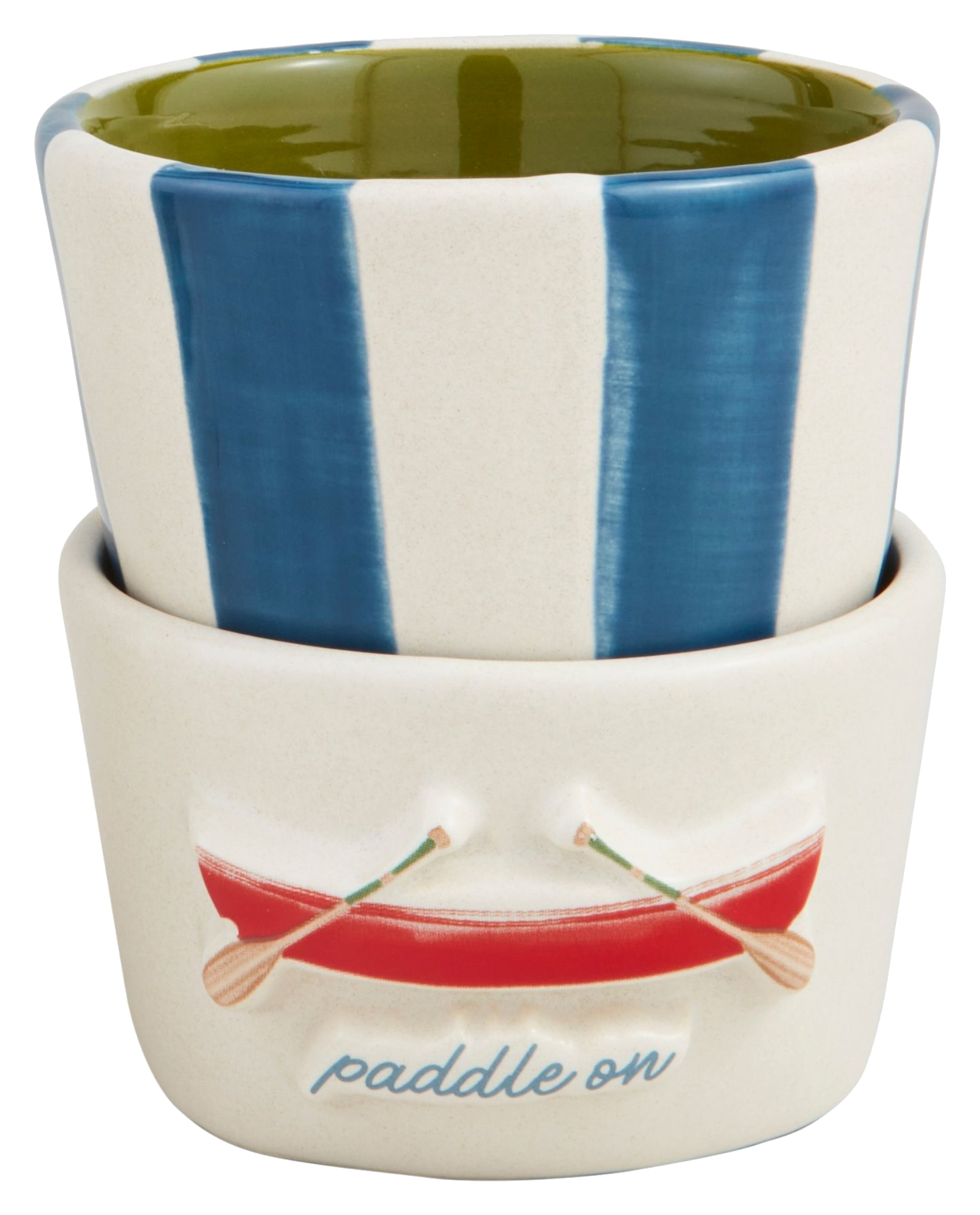 Mud Pie Canoe Stacked Tidbit Dish