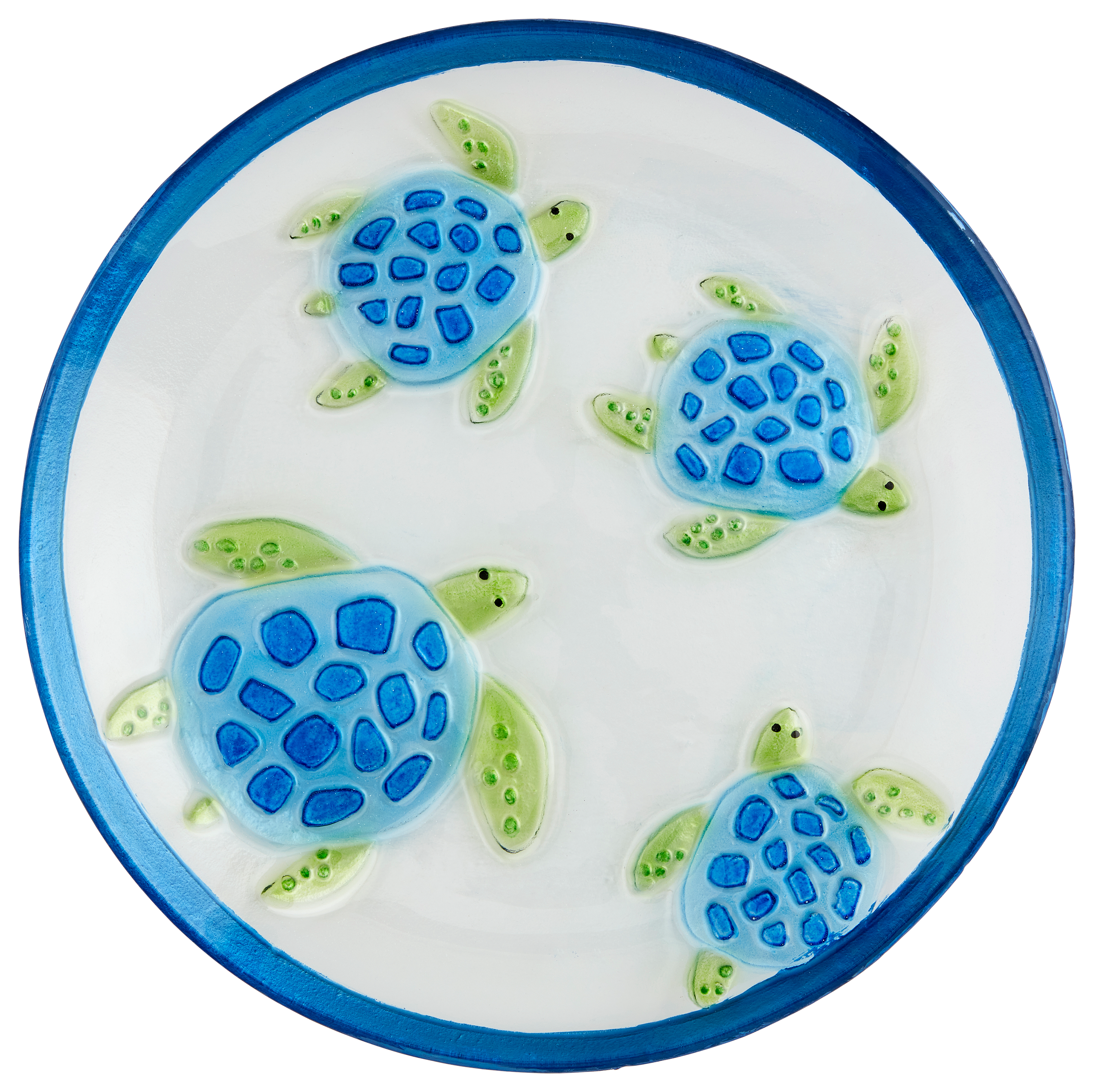 Mud Pie Glass Turtle Platter