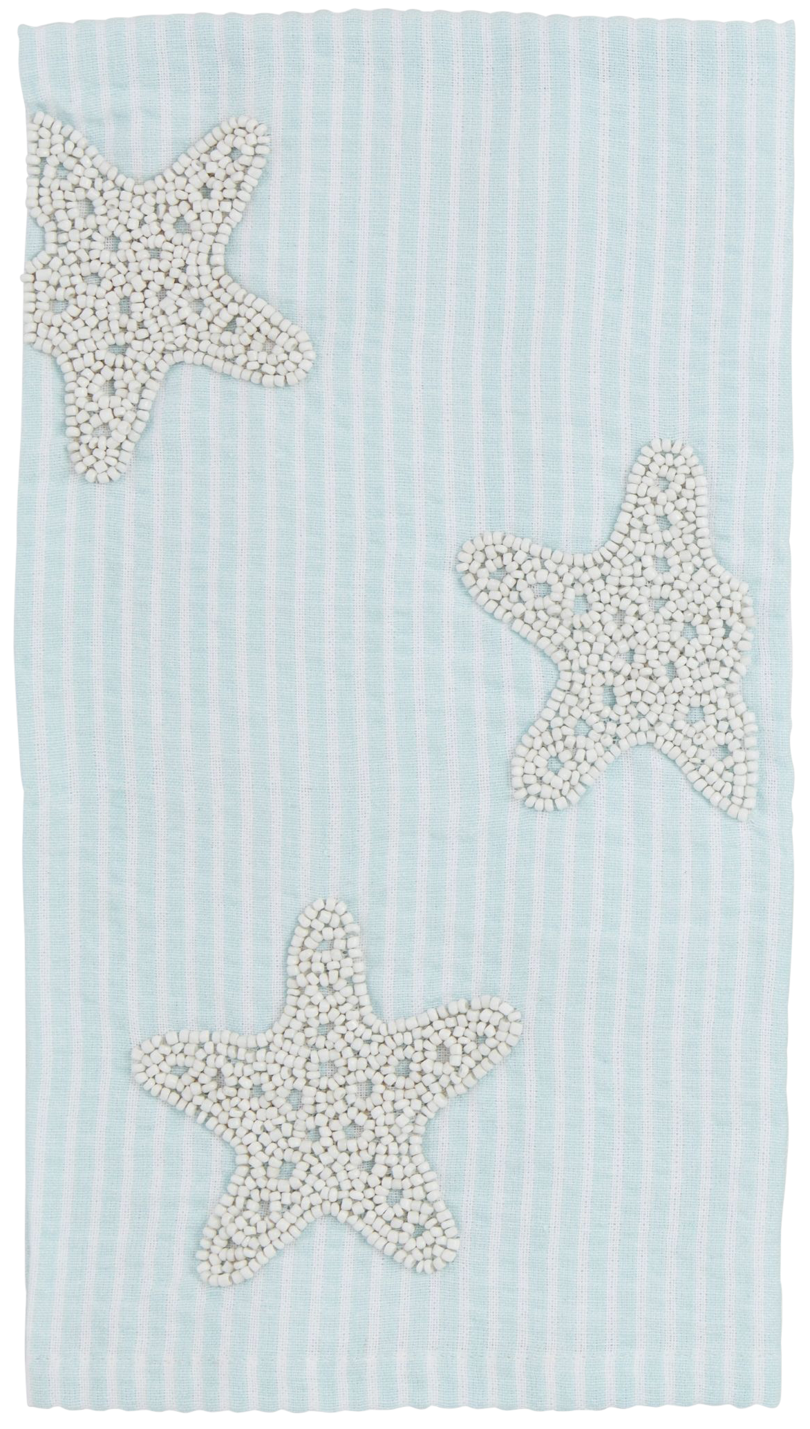 Mud Pie Starfish Beaded Hand Towel