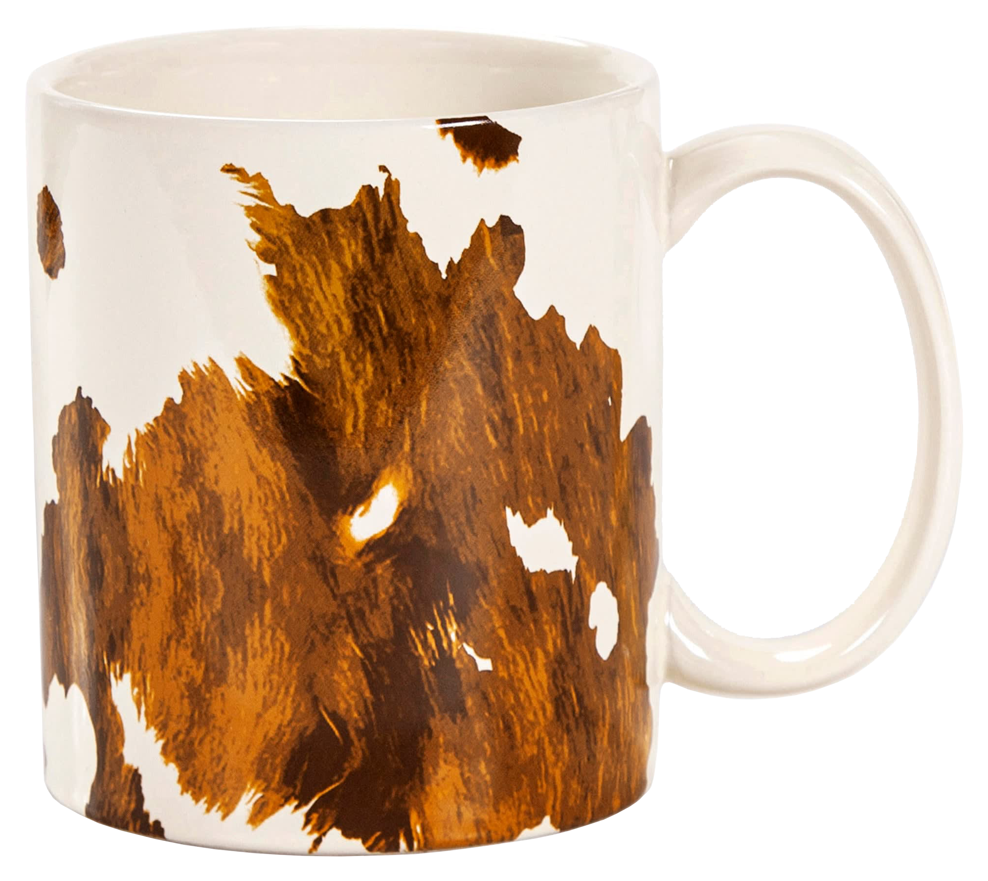 HiEnd Accents Elsa Cowhide Mugs