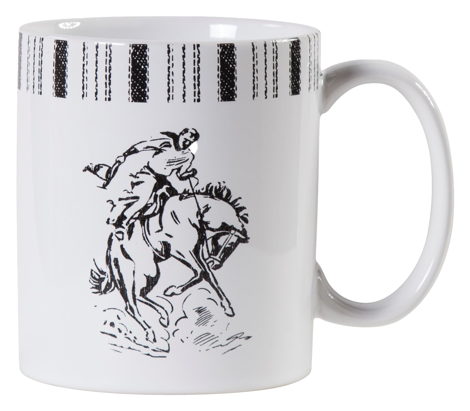 HiEnd Accents Ranch Life Bronco Mugs 4-Pack