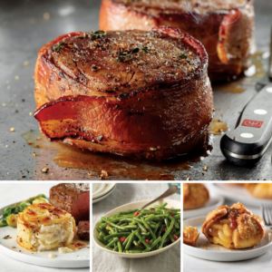 Omaha Steaks 73283 Bacon-Wrapped Filet Dinner for 4