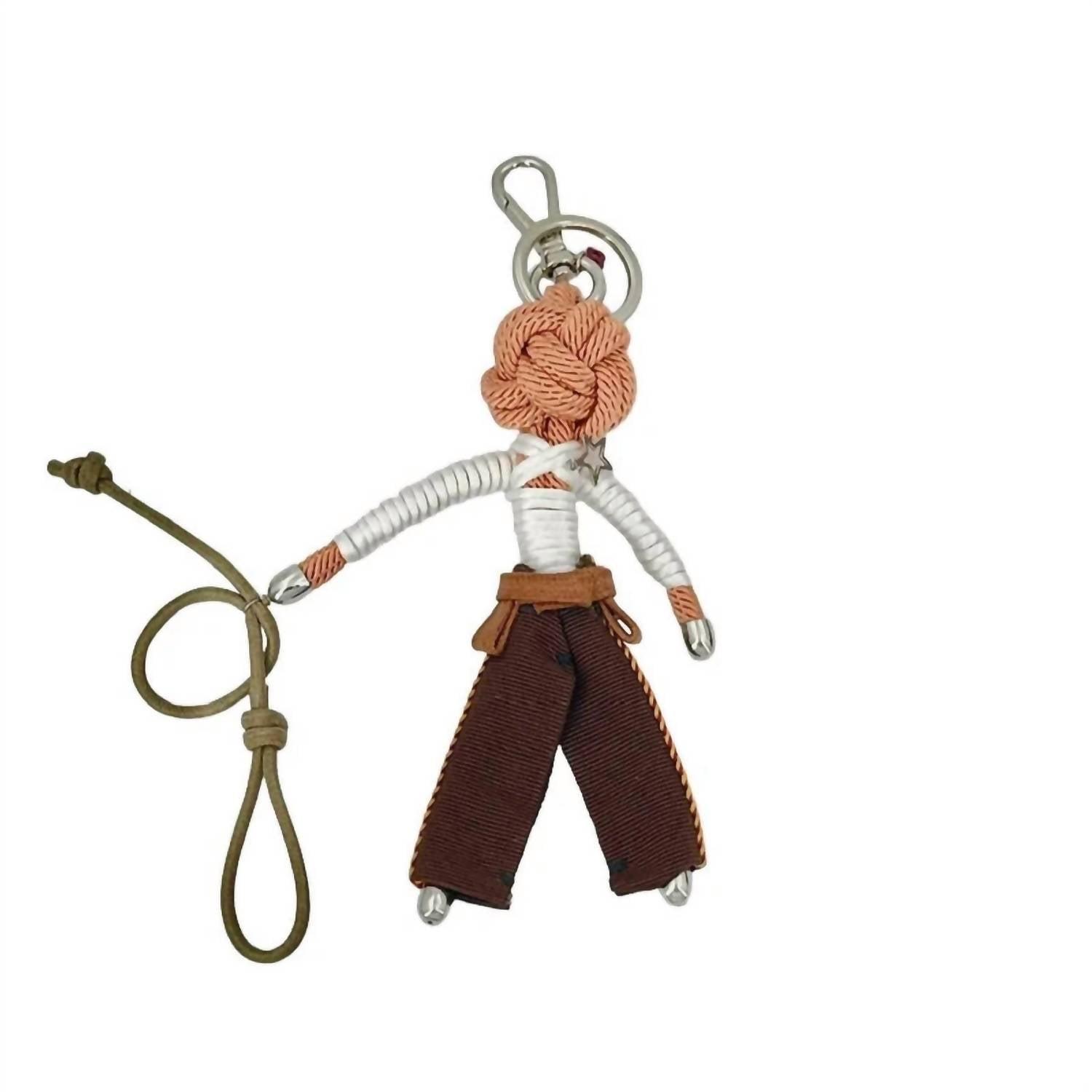 Women's Jr The Cowboy Key Ring In Brown/white