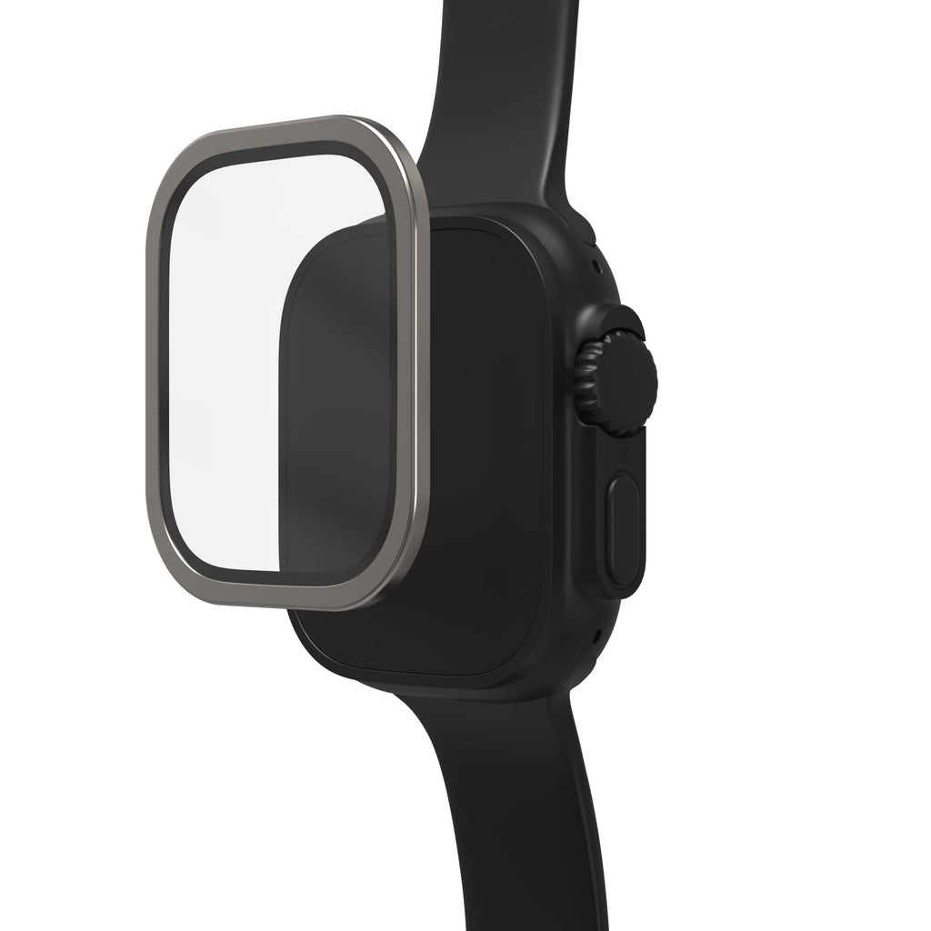 ZAGG - InvisibleShield Glass XTR4 Eco Advanced Edge-to-Edge & Anti-Reflective Screen Protector for Apple Watch Ultra 3/2/1 49mm - Titanium