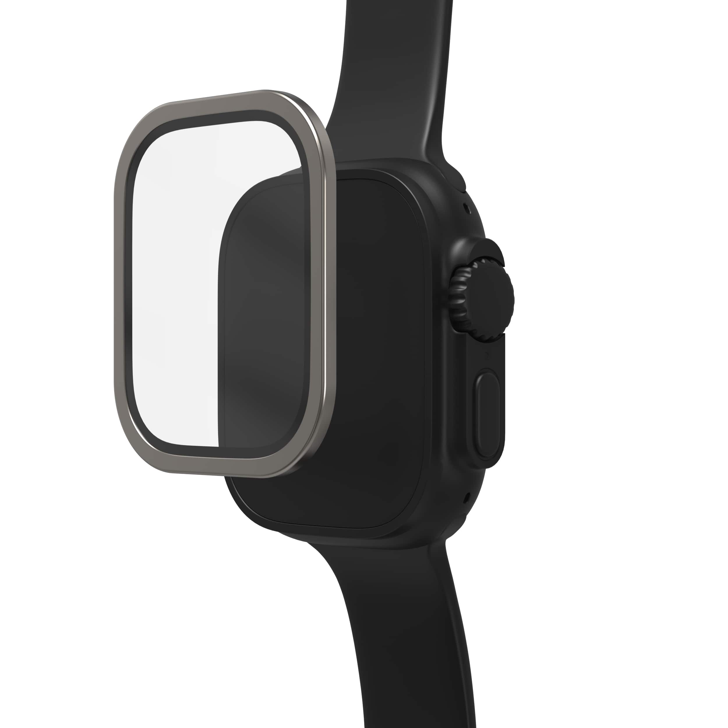 ZAGG - InvisibleShield Glass XTR4 Eco Advanced Edge-to-Edge & Anti-Reflective Screen Protector for Apple Watch Ultra 3/2/1 49mm - Titanium