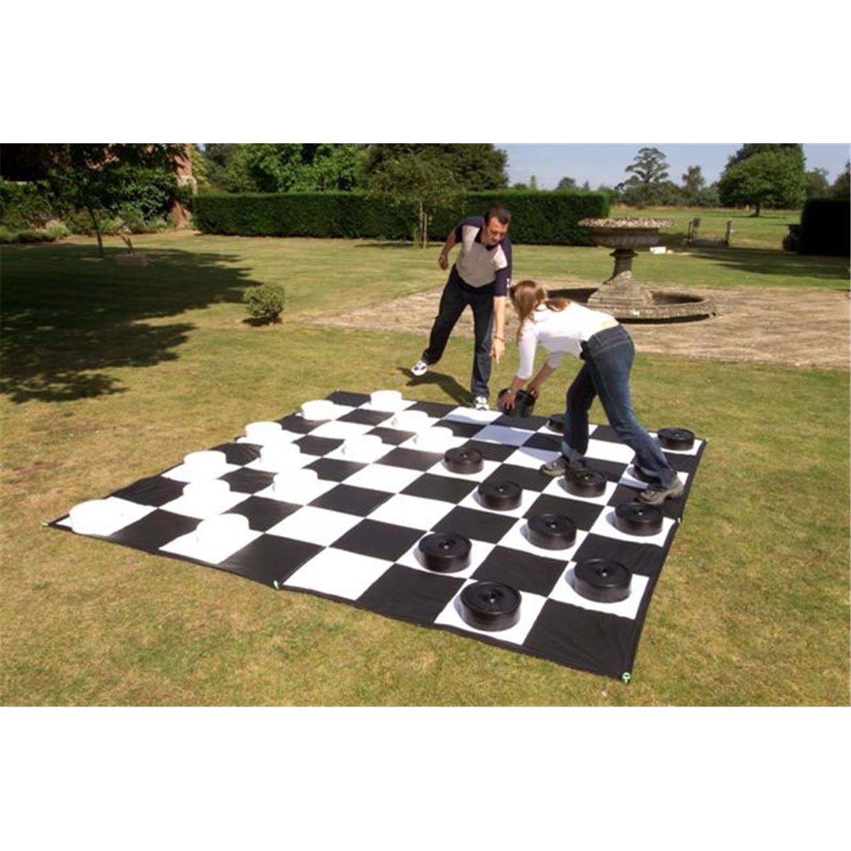 Garden Games  Giant Checkers Set with Mat