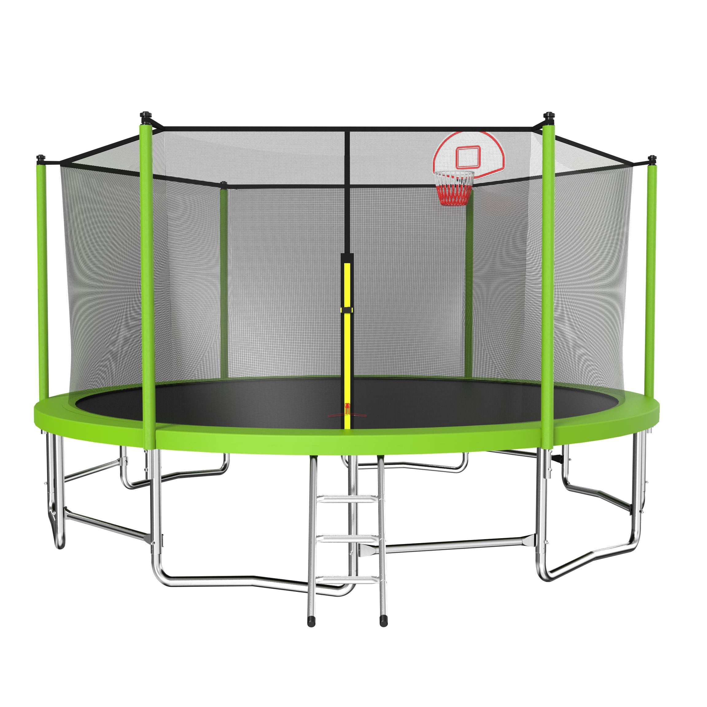 Streamdale 16ft Trampoline with Bar, Hoop & Enclosure