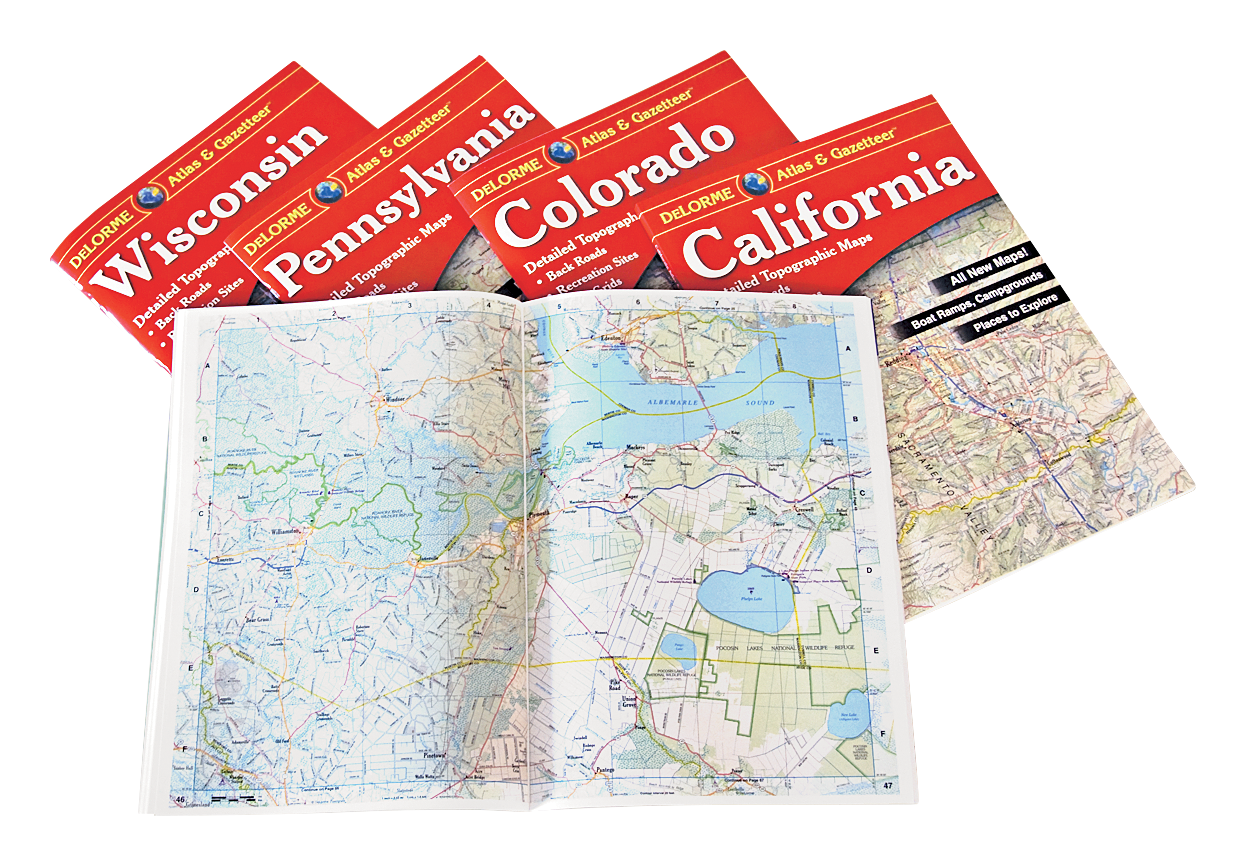 DeLorme Atlas & Gazetteer Detailed Topographic Maps Book