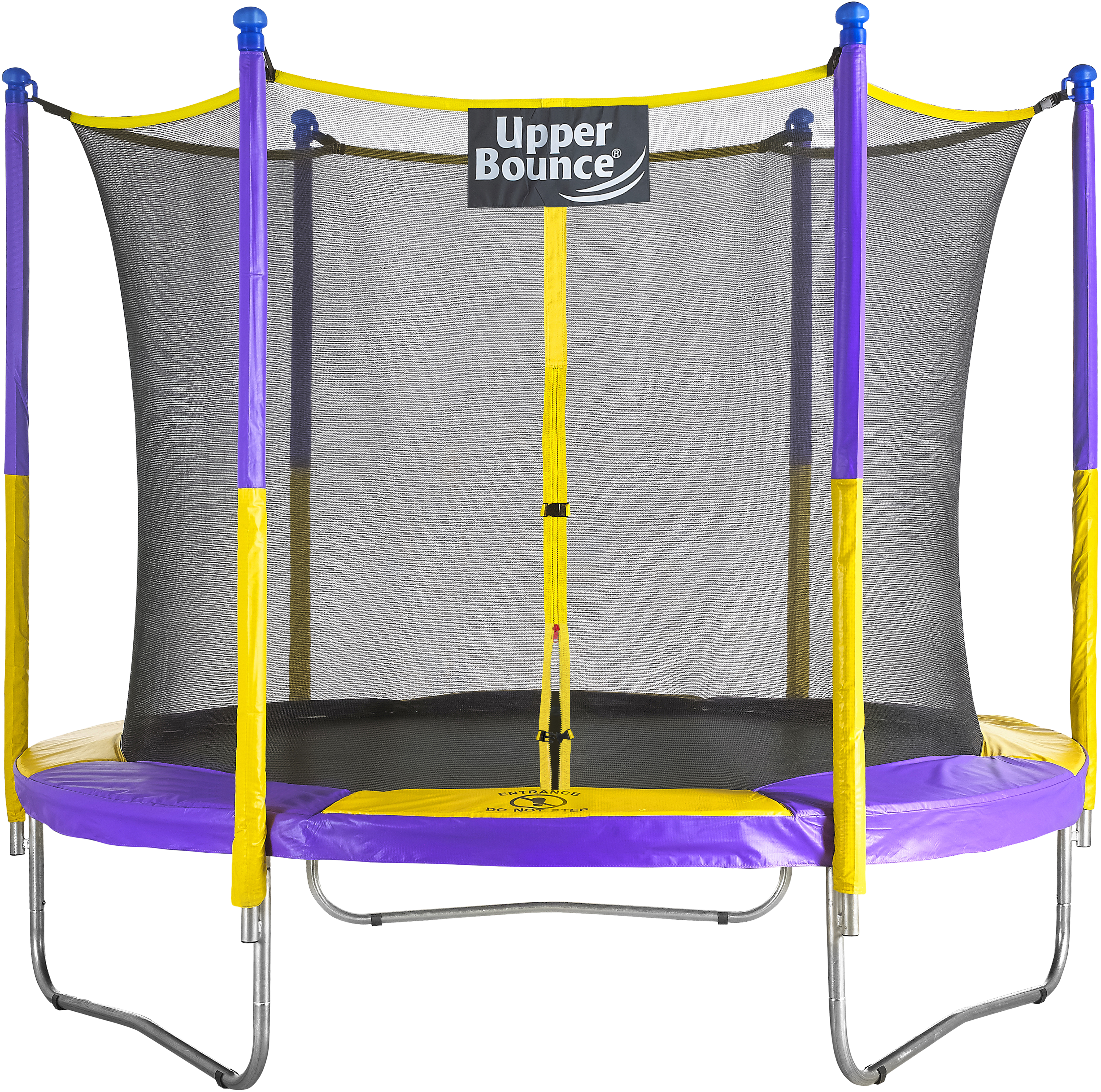Upper Bounce Round Trampoline Set with Safety Enclosure System