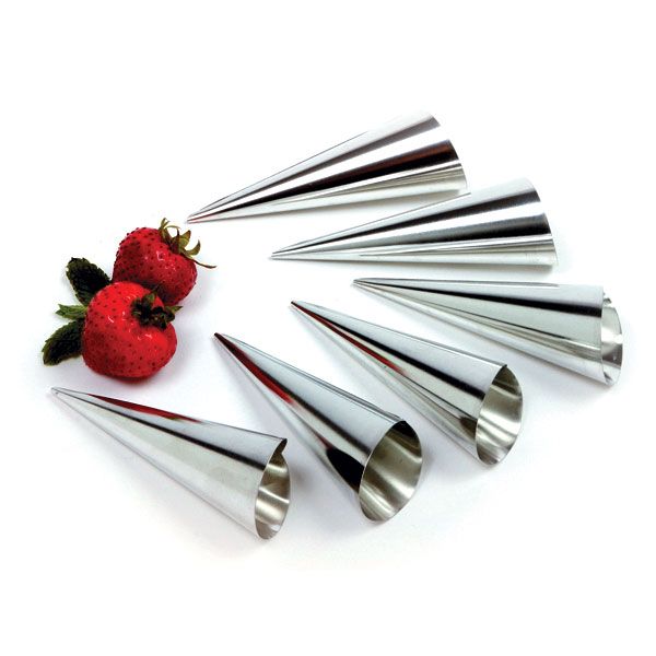 Norpro Stainless Steel Cream Horn Molds, 4.25-Inch, Set of 6