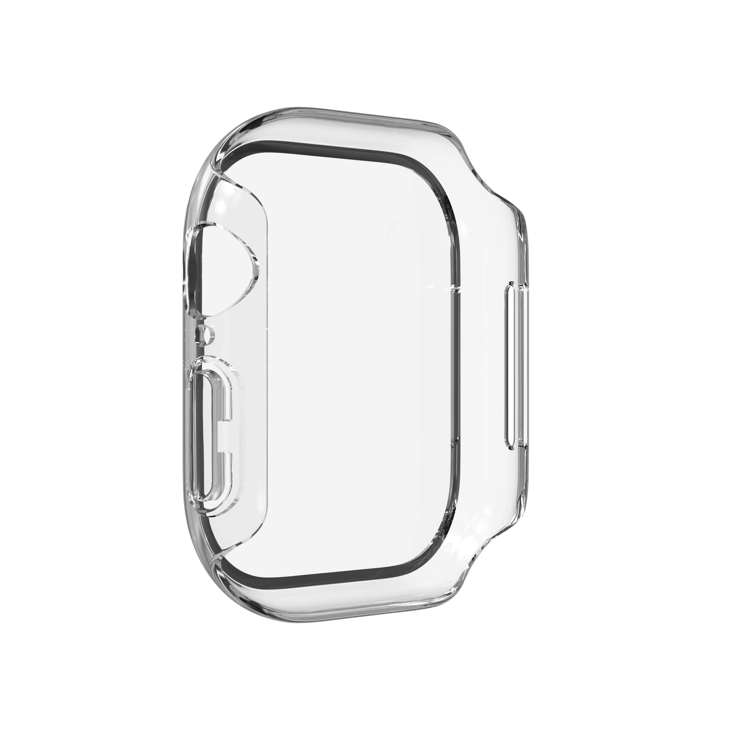 ZAGG - InvisibleShield Glass Elite 360 Integrated Bumper + Screen Protection for Apple Watch Series 11/10 Large - Clear