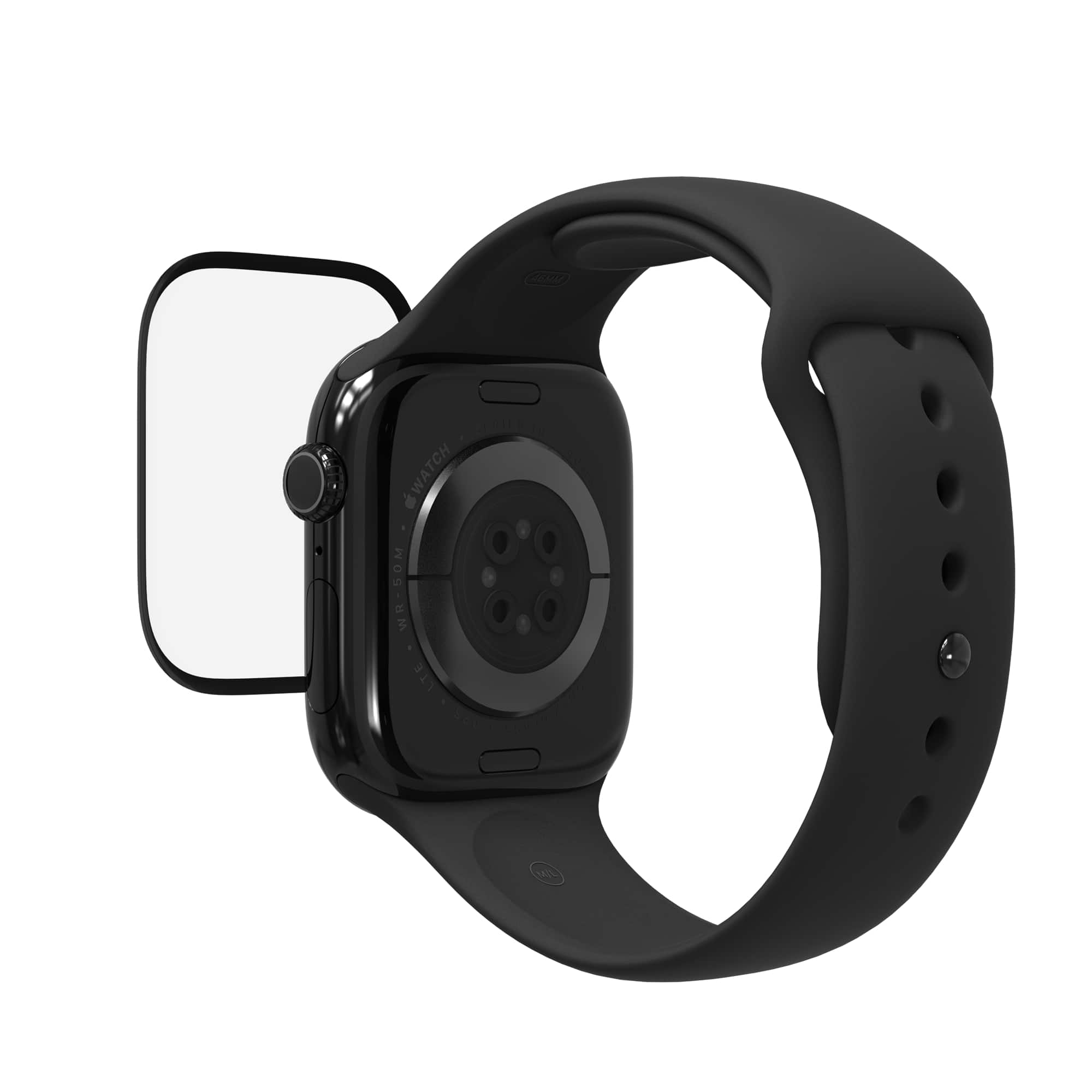 ZAGG - InvisibleShield Fusion Eco Flexible Hybrid Screen Protector for Apple Watch Series 11/10 46mm - Clear