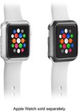 Modal™ - Bumper for Apple Watch 42mm (2-Pack) - Space Gray/Clear