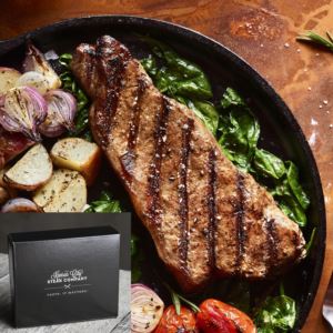 Kansas City Steak Company 4080 4 (12oz) Boneless Kansas City Strips (Gift Box)