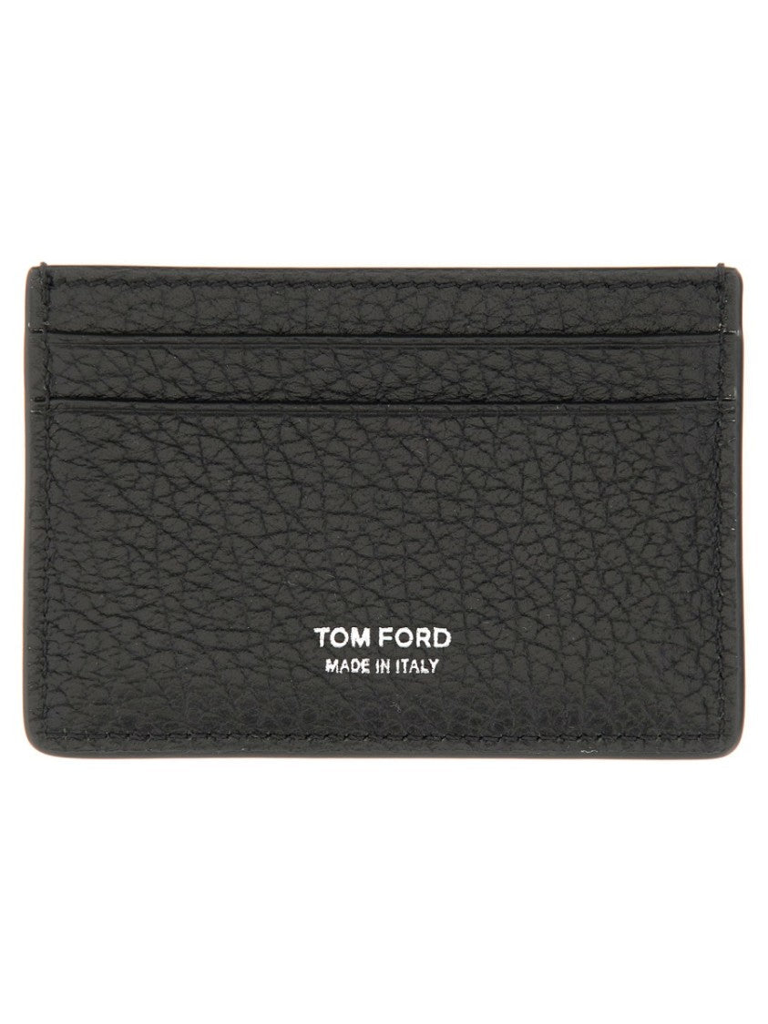 Textured Leather Card Holder
