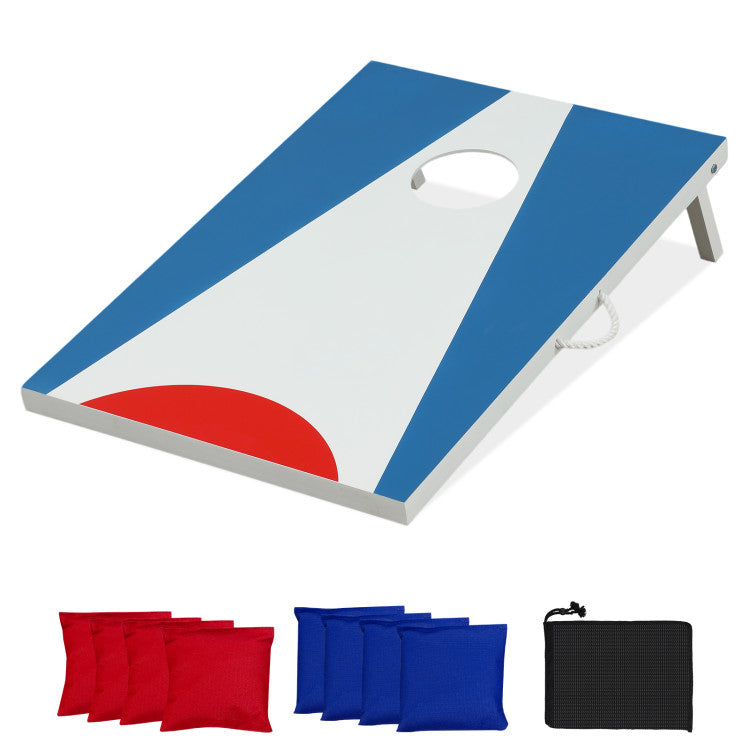3 x 2FT Cornhole Board Set  Portable Cornhole Board with Foldable Legs and Side Handle