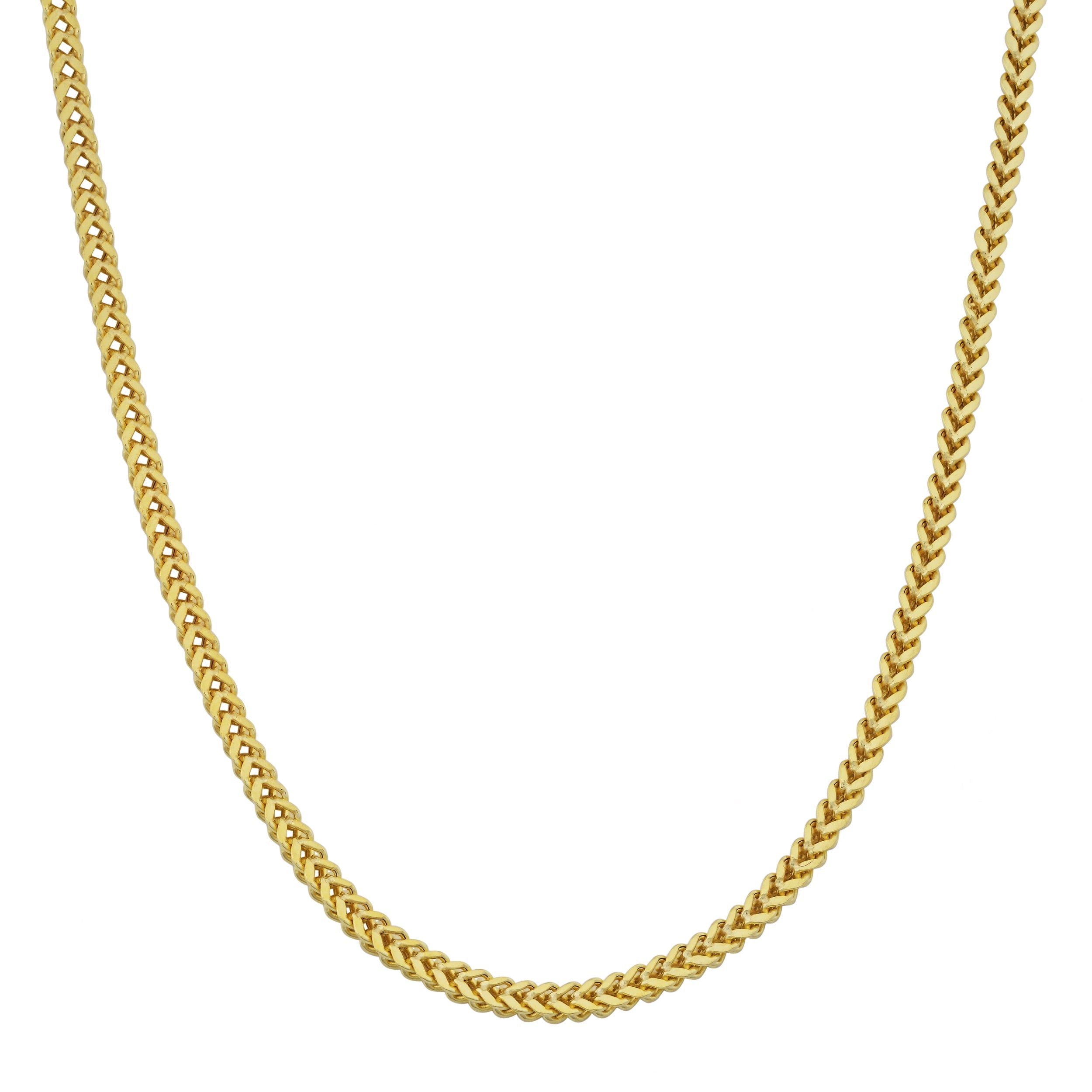 10k Yellow Gold 1.9mm Franco Link Necklace (18 inch)