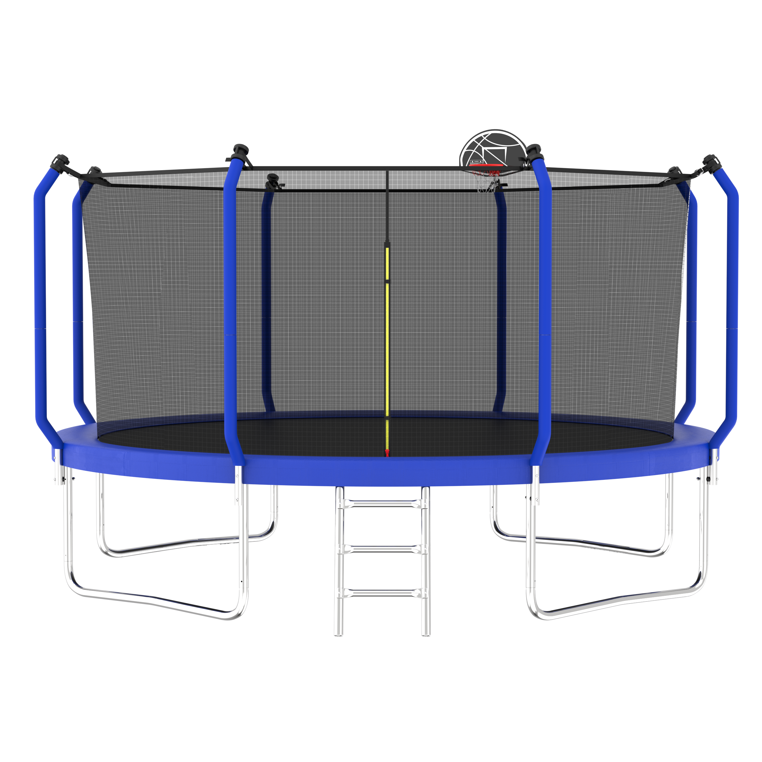 Streamdale 14FT Trampoline with Safety Net, Basketball Hoop, and Ladder