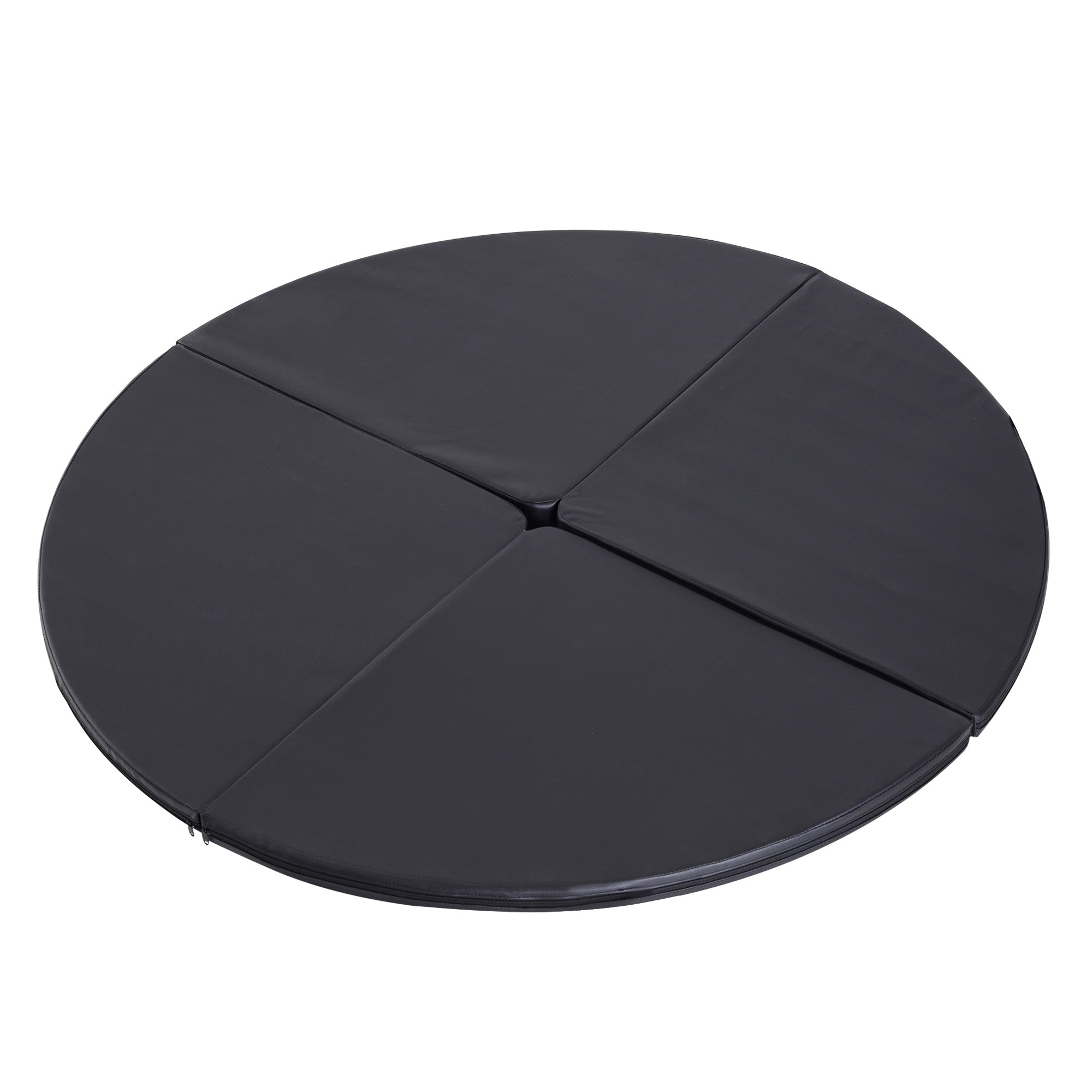 Streamdale Pole Dance Mat, 2"T x 5'W Folding Pole Dance Mat for Home, Lightweight and Foldable, Black