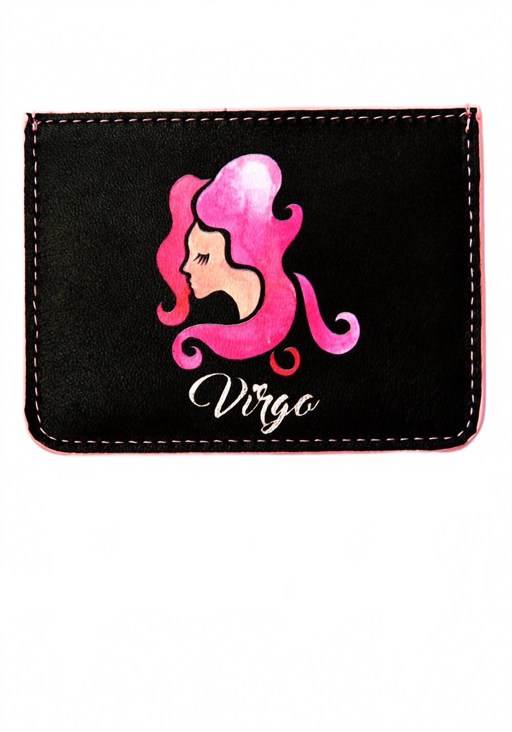 Women's Horoscope Virgo Cardholer In Black