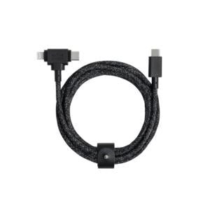 Native Union BELT-CCL-COS-NP Belt Cable Duo USB-C to Lightning & USB-C Cosmos