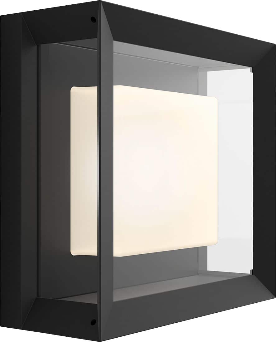Philips - Hue Econic Outdoor Wall and Ceiling Light - White and Color Ambiance