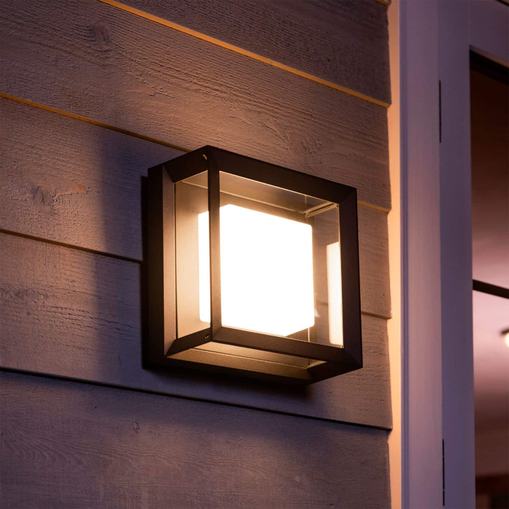 Philips - Hue Econic Outdoor Wall and Ceiling Light - White and Color Ambiance