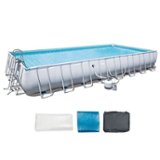 Bestway - 31.3ft x 16ft x 52 inches Rectangular Frame Above Ground Pool Set