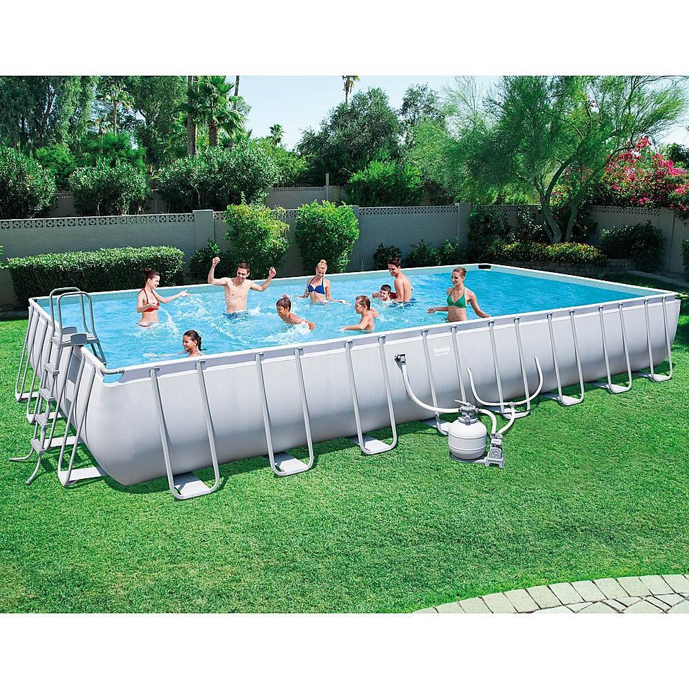 Bestway - 31.3ft x 16ft x 52 inches Rectangular Frame Above Ground Pool Set