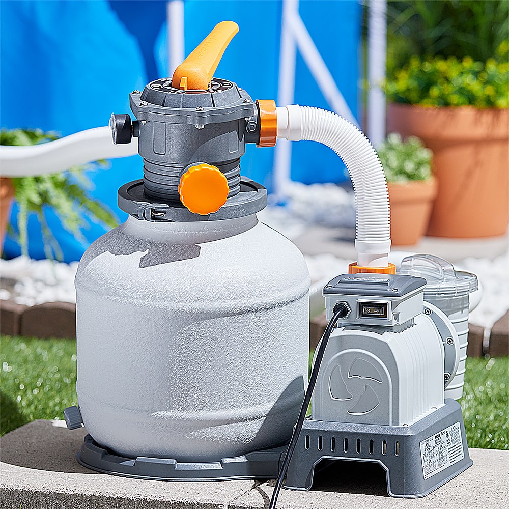 Bestway - Flowclear 2000 Gallon Large Above Ground Swimming Pool Sand Filter Pump - Multi