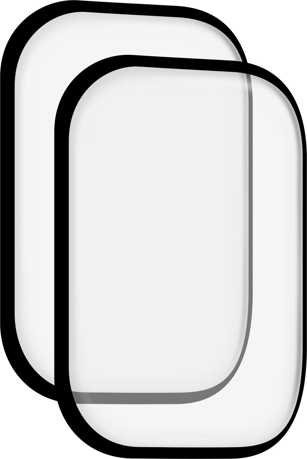 Insignia™ - Hybrid Glass Screen Protectors for Apple Watch 41mm (2-Pack) - Clear
