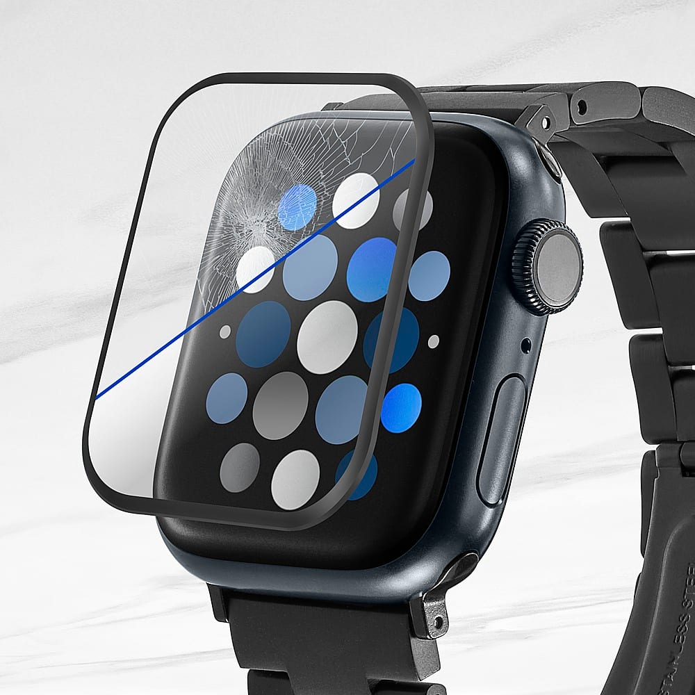 Insignia™ - Hybrid Glass Screen Protectors for Apple Watch 41mm (2-Pack) - Clear