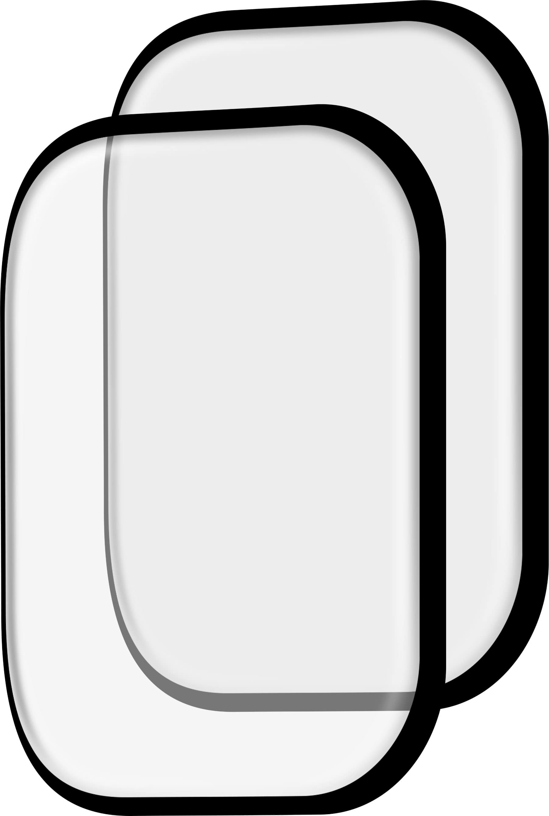 Insignia™ - Hybrid Glass Screen Protectors for Apple Watch 41mm (2-Pack) - Clear