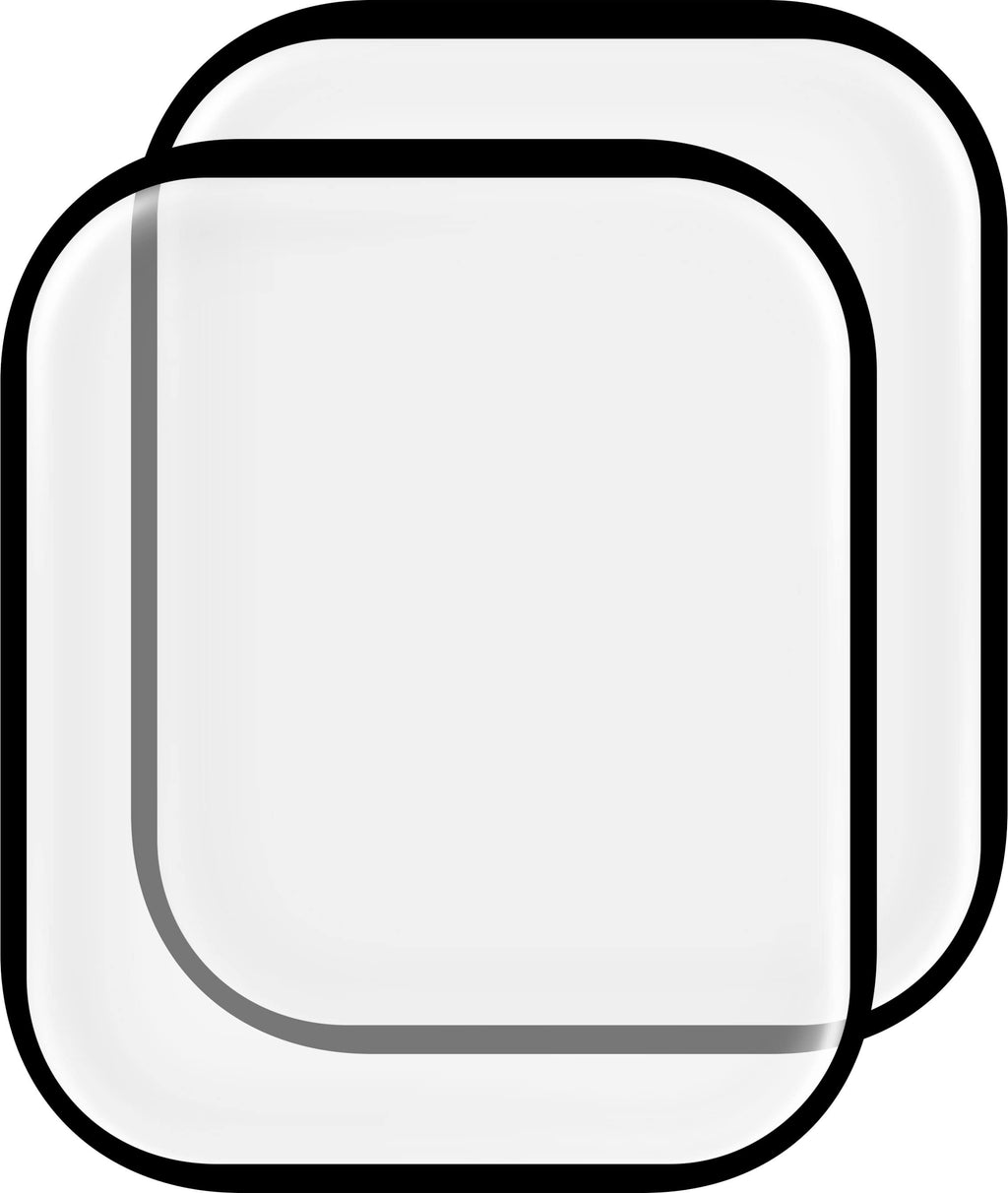 Insignia™ - Hybrid Glass Screen Protectors for Apple Watch 45mm (2-Pack) - Clear