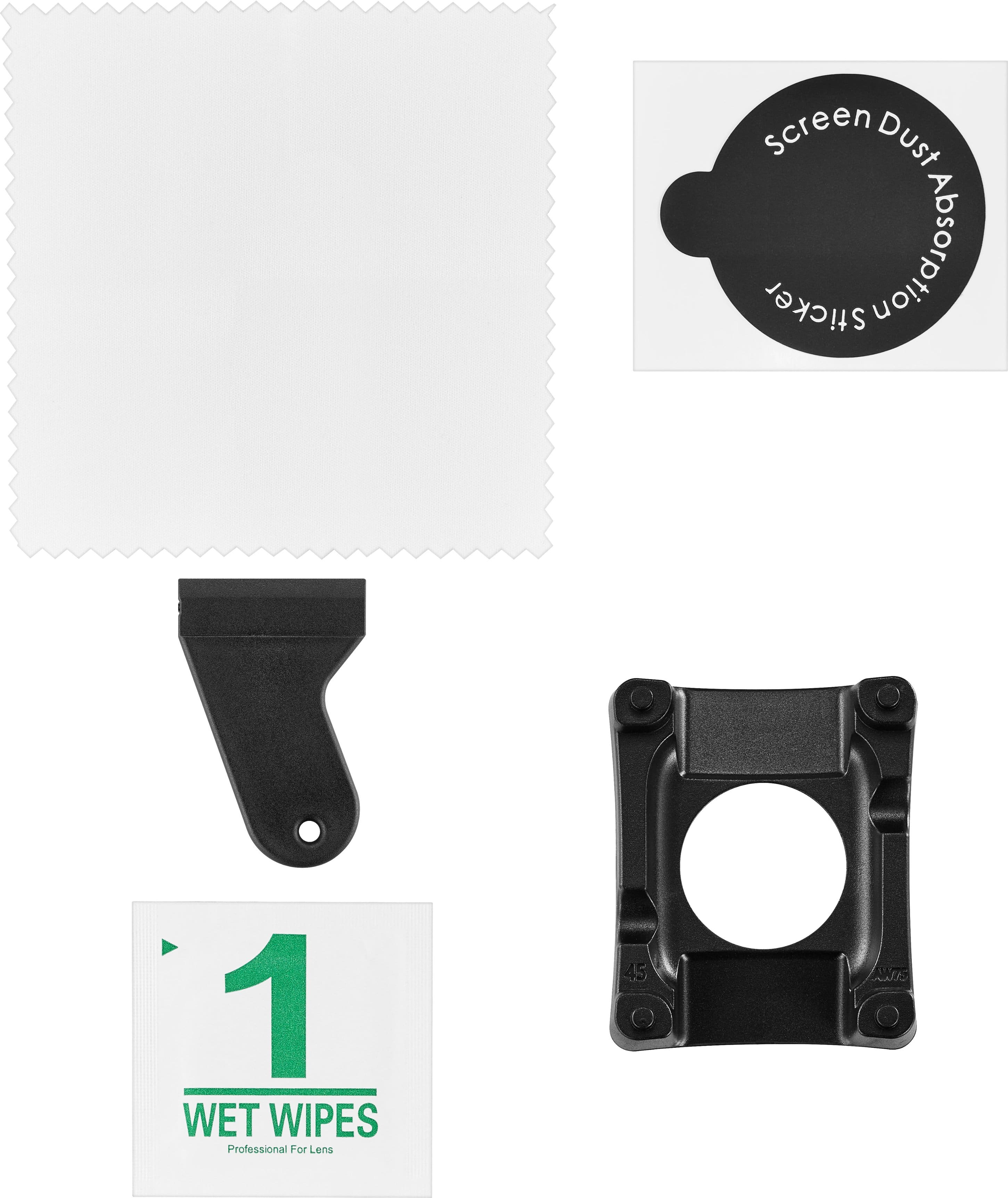 Insignia™ - Hybrid Glass Screen Protectors for Apple Watch 45mm (2-Pack) - Clear
