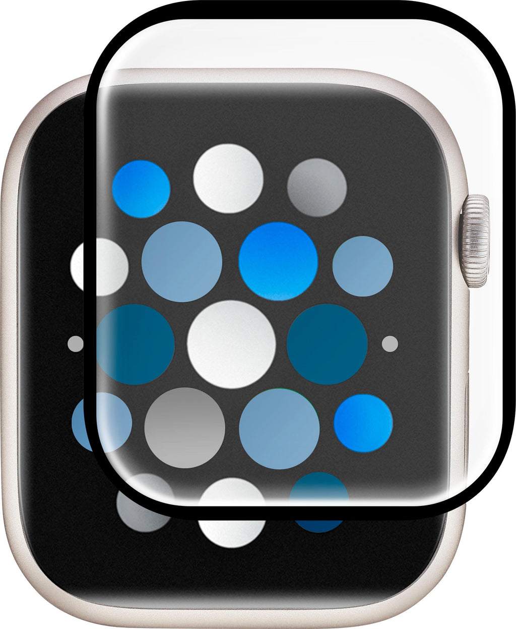 Insignia™ - Hybrid Glass Screen Protectors for Apple Watch 45mm (2-Pack) - Clear