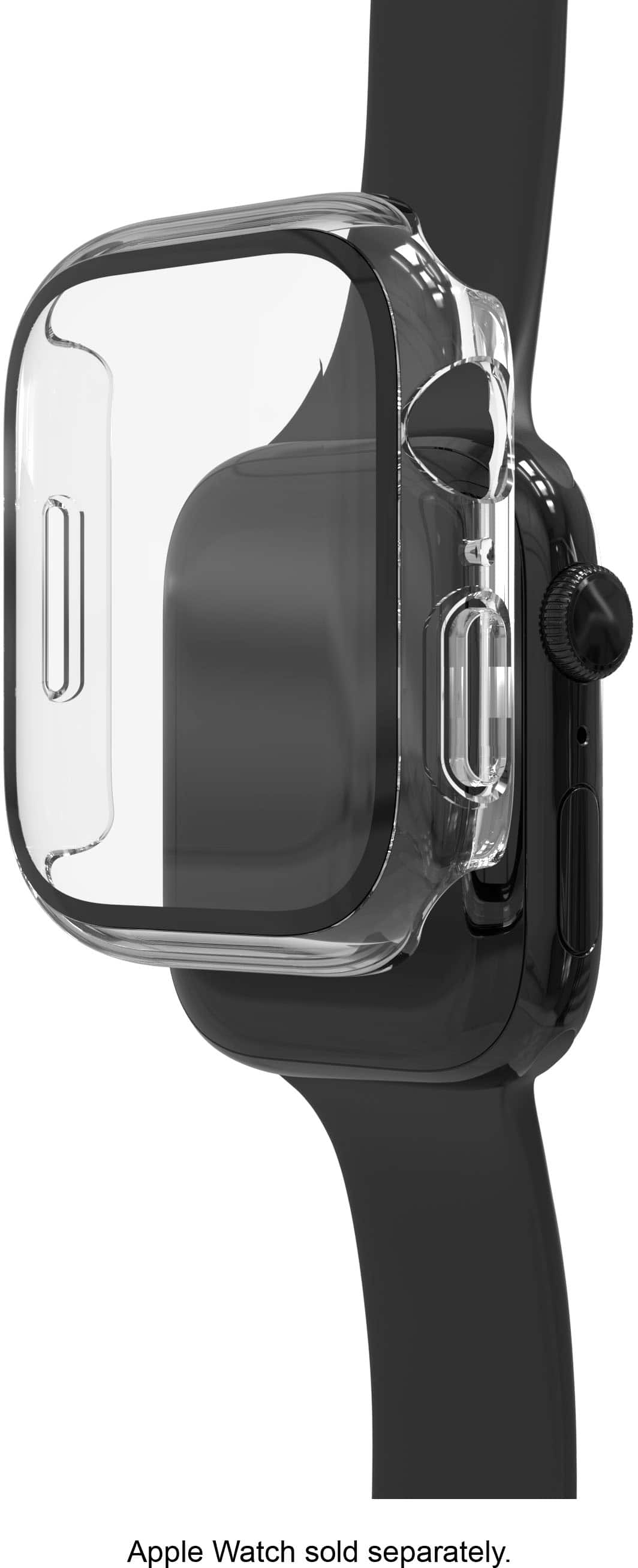 ZAGG - InvisibleShield Glass Elite 360 Bumper Screen Protection for Apple Watch Series 7, 8 & 9 45mm & SE/4, 5 & 6 44mm - Clear