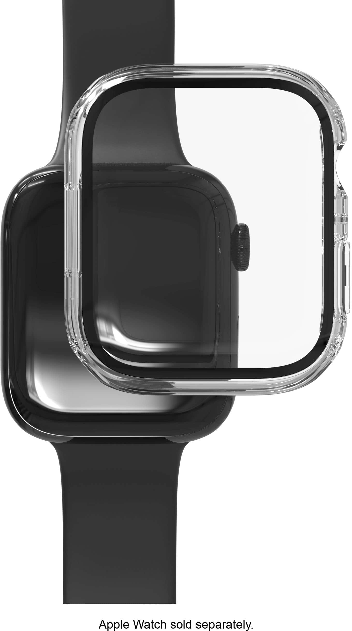 ZAGG - InvisibleShield Glass Elite 360 Bumper Screen Protection for Apple Watch Series 7, 8 & 9 45mm & SE/4, 5 & 6 44mm - Clear