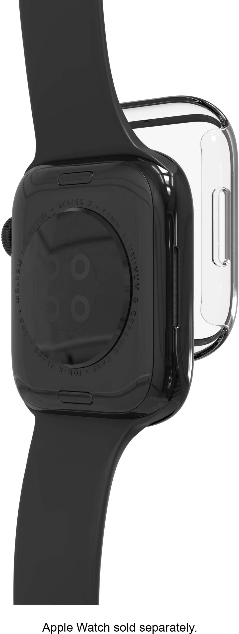 ZAGG - InvisibleShield Glass Elite 360 Bumper Screen Protection for Apple Watch Series 7, 8 & 9 45mm & SE/4, 5 & 6 44mm - Clear