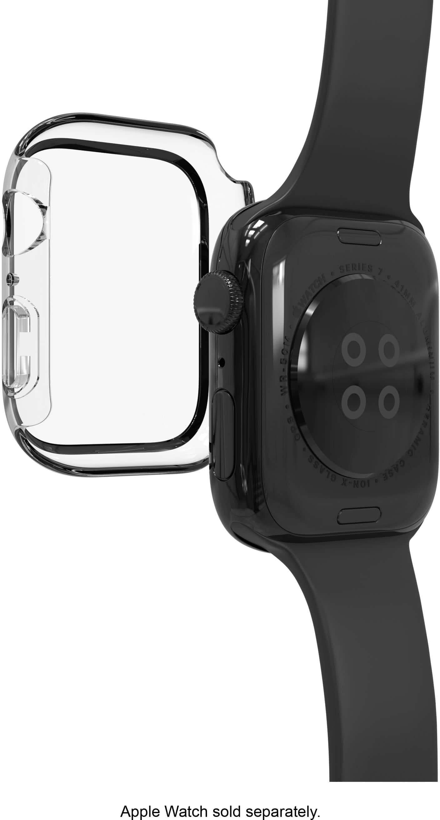 ZAGG - InvisibleShield Glass Elite 360 Bumper Screen Protection for Apple Watch Series 7, 8 & 9 45mm & SE/4, 5 & 6 44mm - Clear