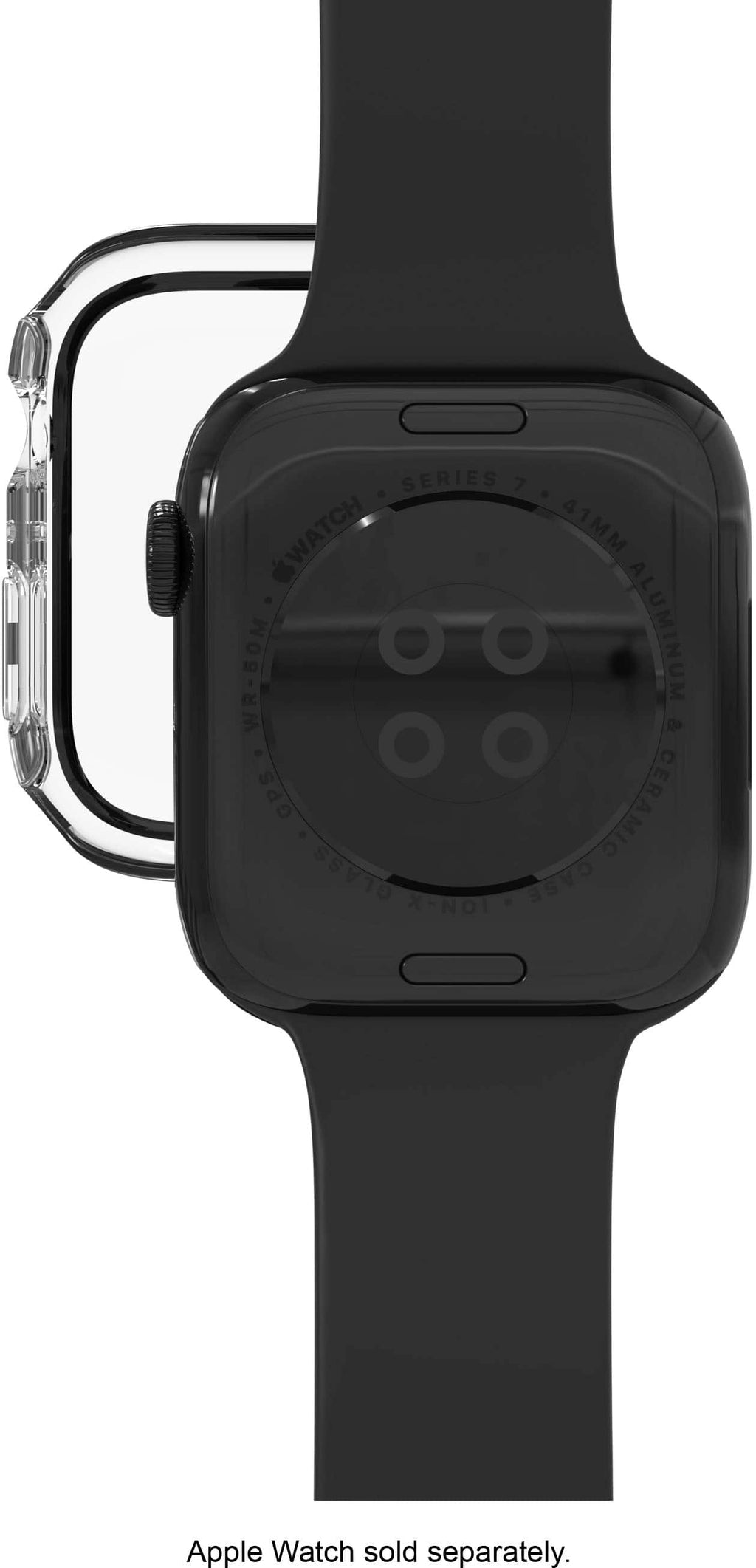 ZAGG - InvisibleShield Glass Elite 360 Bumper Screen Protection for Apple Watch Series 7, 8 & 9 45mm & SE/4, 5 & 6 44mm - Clear