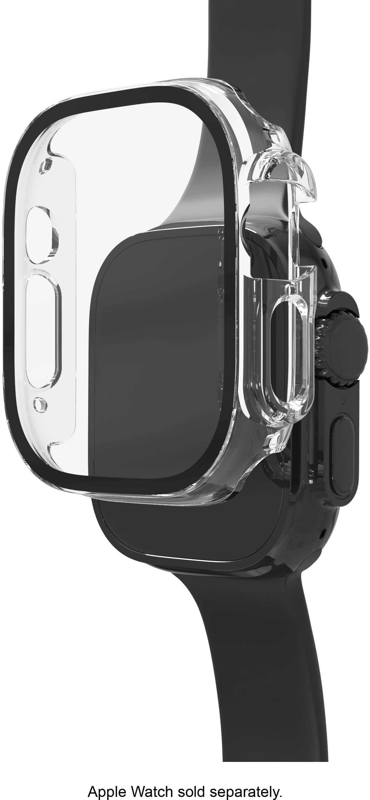 ZAGG - InvisibleShield Glass Elite 360 Integrated Bumper + Screen Protection for Apple Watch Ultra 3/2/1 49mm - Clear