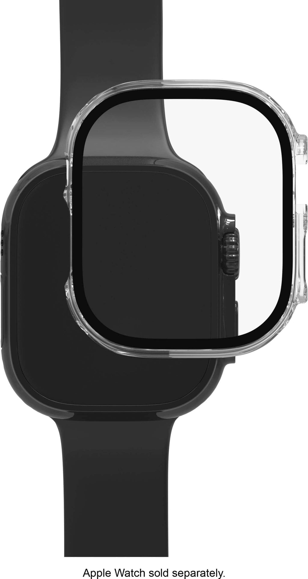 ZAGG - InvisibleShield Glass Elite 360 Integrated Bumper + Screen Protection for Apple Watch Ultra 3/2/1 49mm - Clear