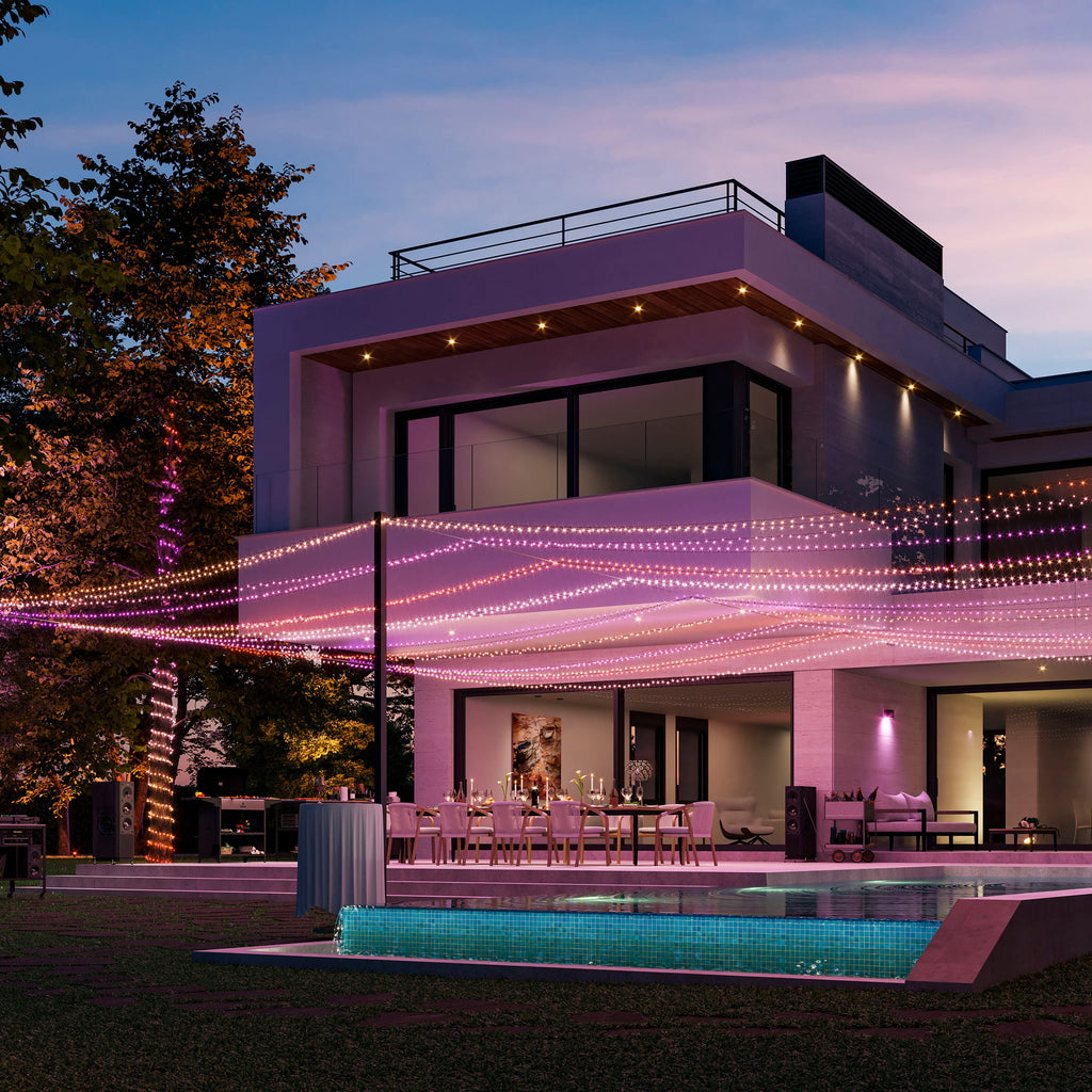Philips - Hue Festavia 65-Foot 250-LED Smart String Lights - White and Color Ambiance