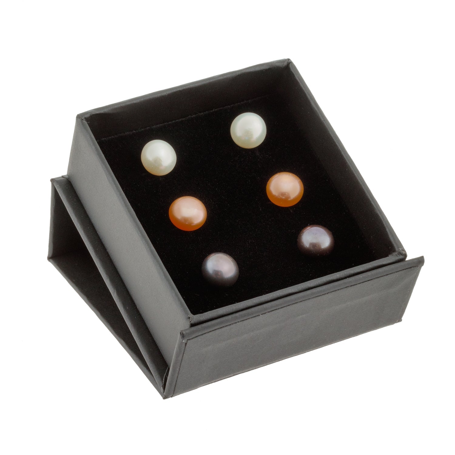 14k Gold - 3 Pairs of 7-8mm Freshwater Pearls