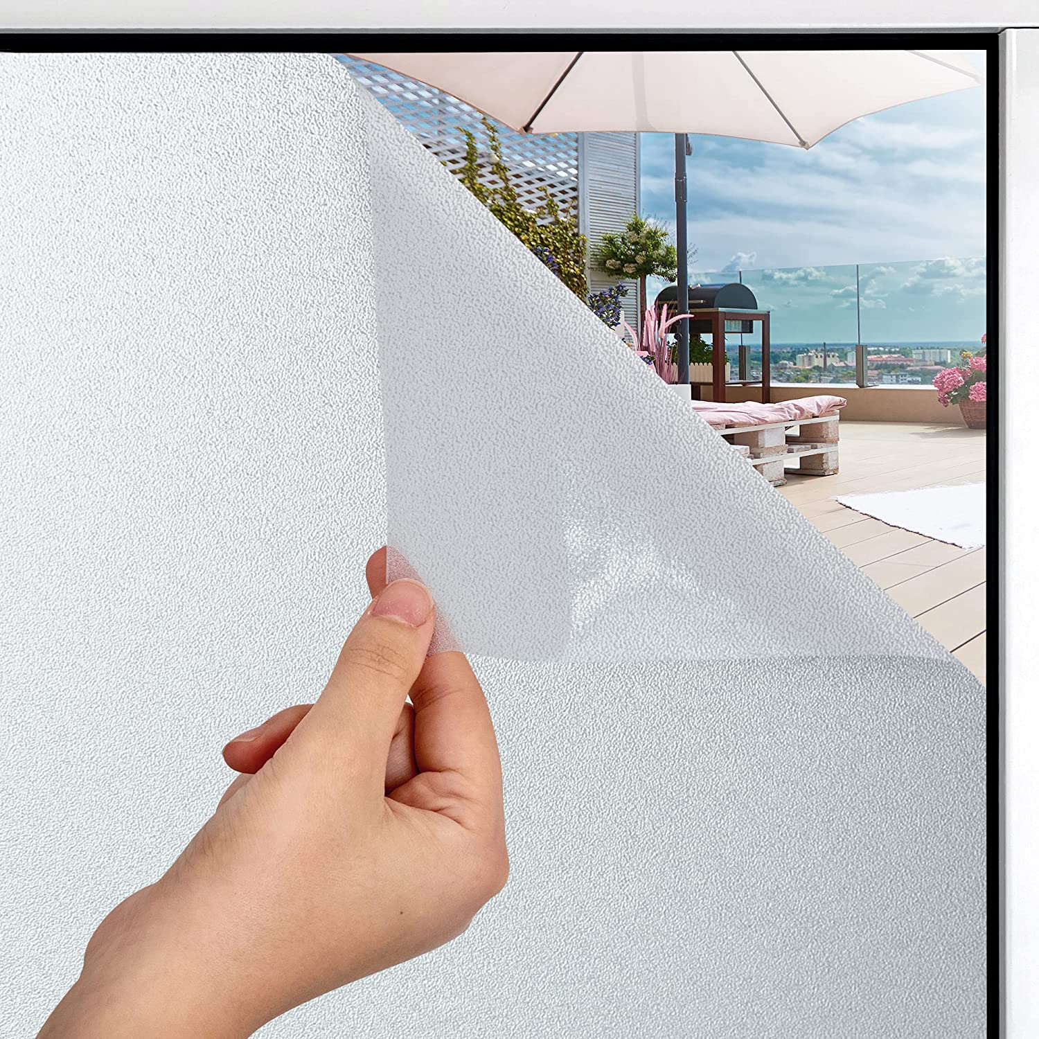 Window Privacy Film 35.4 x 78.7 Inch